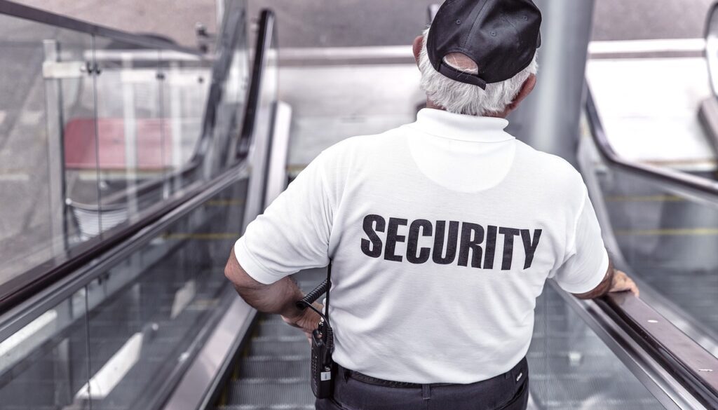 security man escalator police 869216